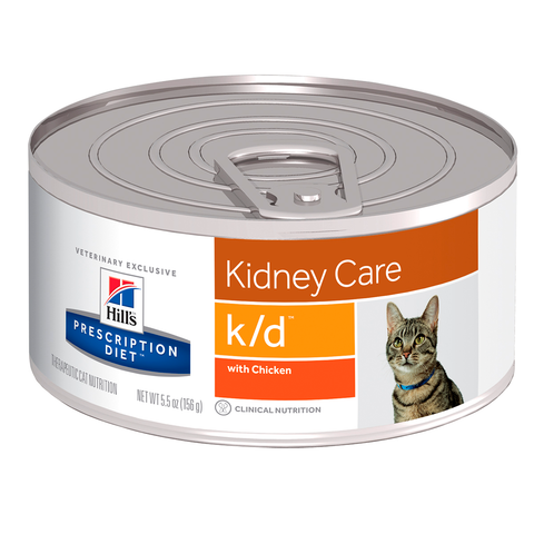 Alimento Hill's Prescription Diet k/d Cuidado del Riñon Para Gato Lata 156g