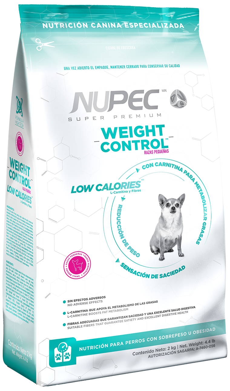 Alimento Nupec Weight Control Razas Pequeñas 8kg