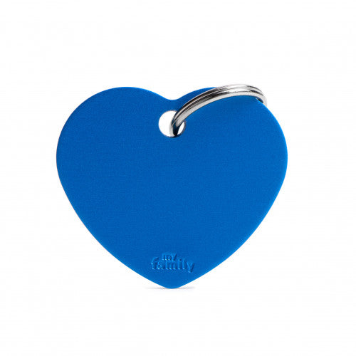 Placa Corazón Azul Para Mascota