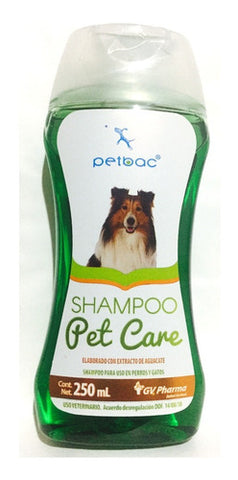 Shampoo Petbac Pet Care Aguacate 250ml